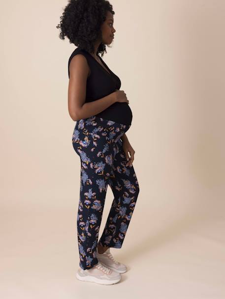 Pantalon de grossesse Amir bleu imprimé - vertbaudet enfant 