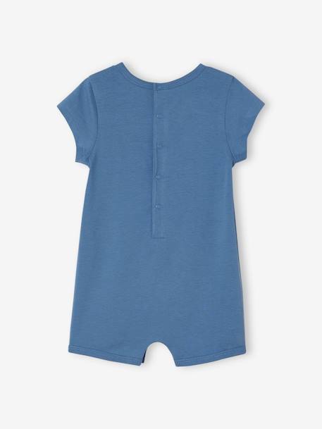 Combishort bébé Basics bleu+caramel - vertbaudet enfant 