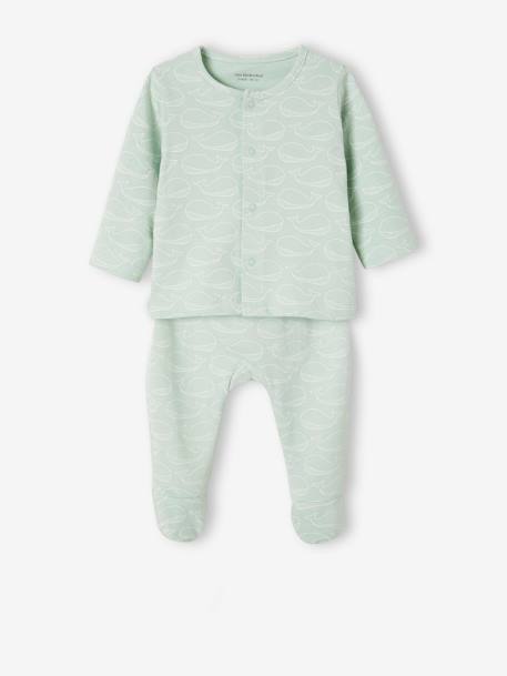 Lot de 2 pyjamas bébé 2 pièces en jersey bleu ciel - vertbaudet enfant 