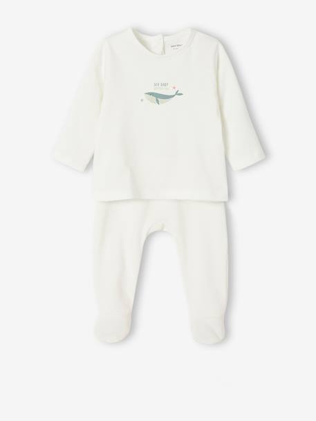 Lot de 2 pyjamas bébé 2 pièces en jersey bleu ciel - vertbaudet enfant 