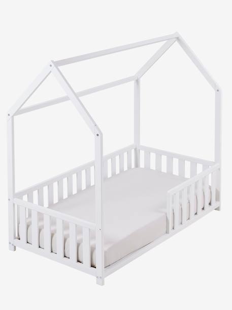 Lit enfant cabane 70x140 cm blanc - vertbaudet enfant 