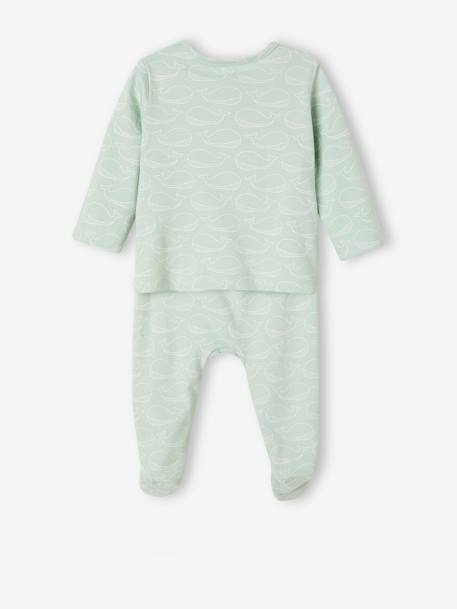 Lot de 2 pyjamas bébé 2 pièces en jersey bleu ciel - vertbaudet enfant 