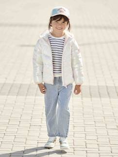 Meisje-Lichtgewicht jas met iriserend effect voor meisjes