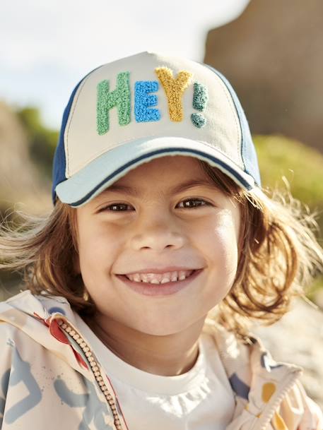Casquette HEY! garçon bleu+bleu canard+vert - vertbaudet enfant 