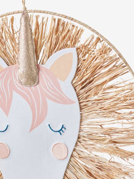 Attrape-rêves en raphia Licorne rose - vertbaudet enfant 