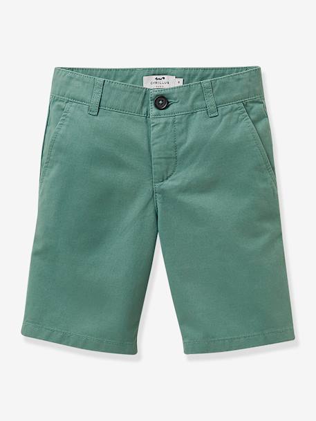 Bermuda chino garçon vert d'eau - vertbaudet enfant 