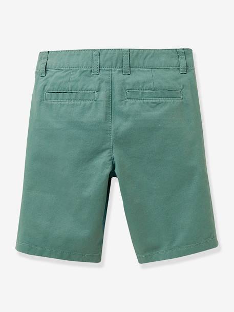 Chinobermuda jongens CYRILLUS blauwgroen - vertbaudet enfant 