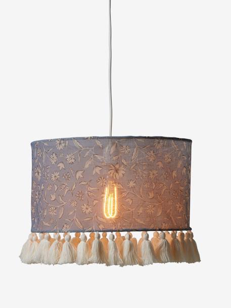 Lampenkap voor lamp INDIA blauw, bedrukt - vertbaudet enfant 