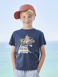 Jongens-T-shirt, poloshirt, souspull-Jongensshirt met korte mouwen en grafisch ontwerp