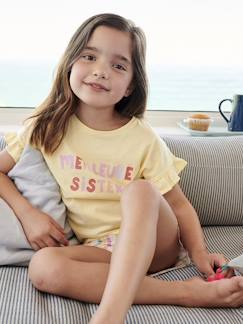 Meisje-Pyjama, pyjamapakje-Meisjes pyjashort 'Best Sister'