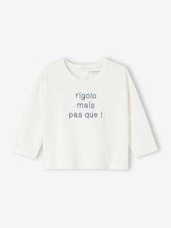 Baby-T-shirt, coltrui-Personaliseerbaar T-shirt baby van biologish katoen