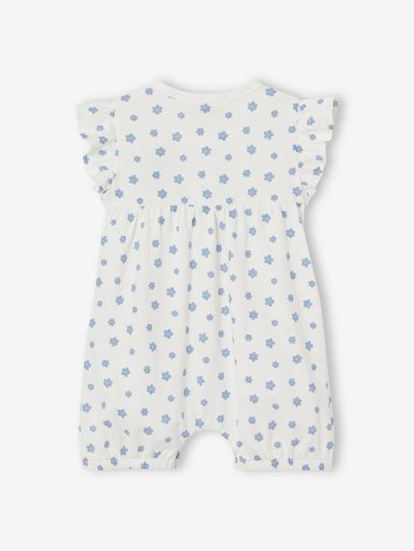 Combinaison short bébé fille Disney Minnie blanc imprimé - vertbaudet enfant 