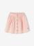 Jupe fille en gaze de coton beige+bleu grisé+rose+vert sauge+vieux rose+violet - vertbaudet enfant 