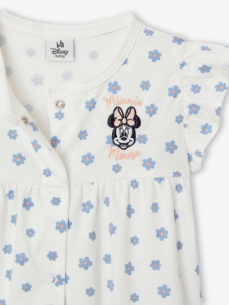 Combinaison short bébé fille Disney® Minnie blanc imprimé - vertbaudet enfant 