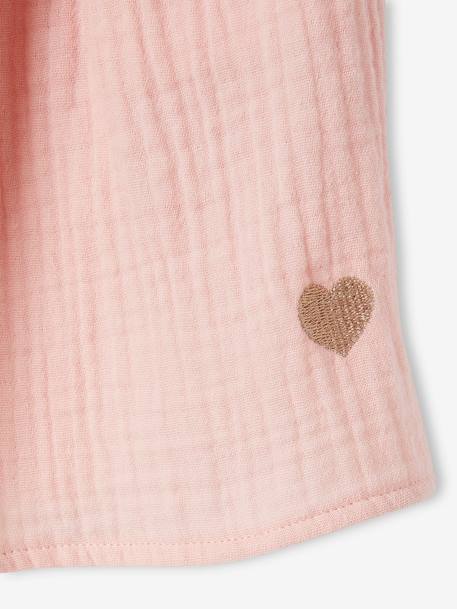Kleurrijke rok van katoenen gaas voor meisjes beige+grijsblauw+oudroze+paars+rozen+saliegroen - vertbaudet enfant 