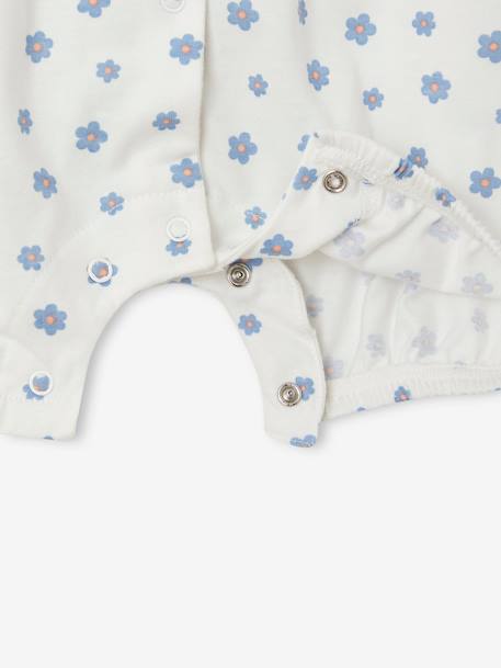 Combinaison short bébé fille Disney Minnie blanc imprimé - vertbaudet enfant 