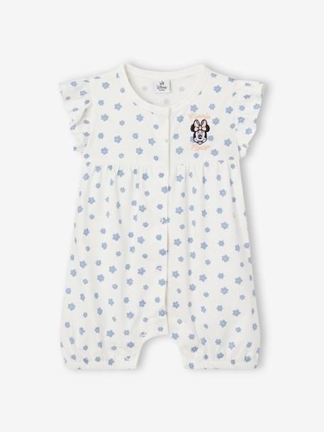 Disney® Minnie® korte jumpsuit voor babymeisjes wit, bedrukt - vertbaudet enfant 