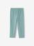 Lot de 2 leggings fille mi-mollets gris chiné+mauve+vert émeraude - vertbaudet enfant 