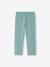 Lot de 2 leggings fille mi-mollets gris chiné+mauve+vert émeraude - vertbaudet enfant 