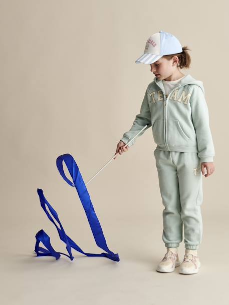 Casquette fille 'Cool Girls Club' rayé bleu - vertbaudet enfant 