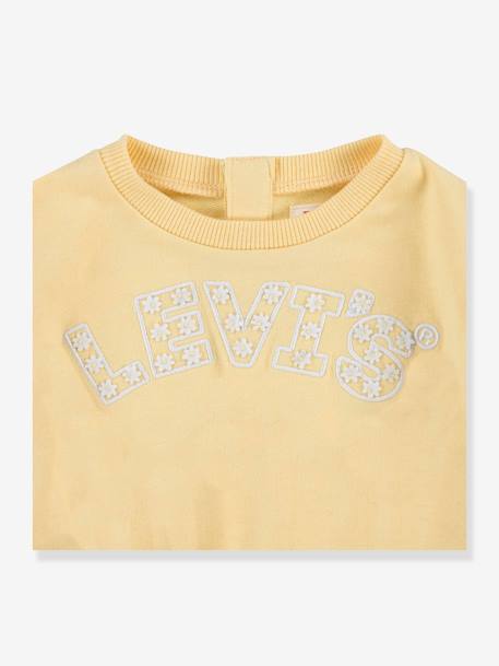 Meisjessweater met ruches Levi's® lichtgeel - vertbaudet enfant 