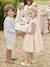 Robe cérémonie fille effet 2 en 1 haut en macramé ivoire+rose nude - vertbaudet enfant 