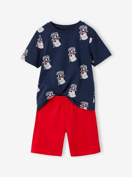 Set van 2 piraten pyjashorts voor jongens marineblauw - vertbaudet enfant 