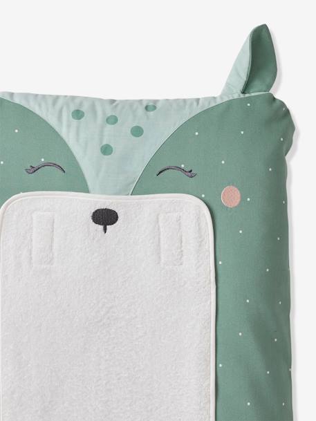 Housse matelas à langer personnalisable BICHE vert imprimé - vertbaudet enfant 