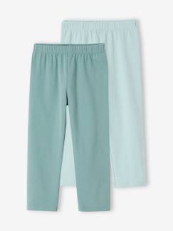 -Lot de 2 leggings fille mi-mollets