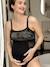 Body grossesse et allaitement Dahlia CACHE-COEUR noir - vertbaudet enfant 