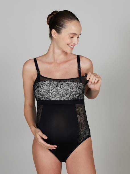 Body grossesse et allaitement Dahlia CACHE-COEUR noir - vertbaudet enfant 