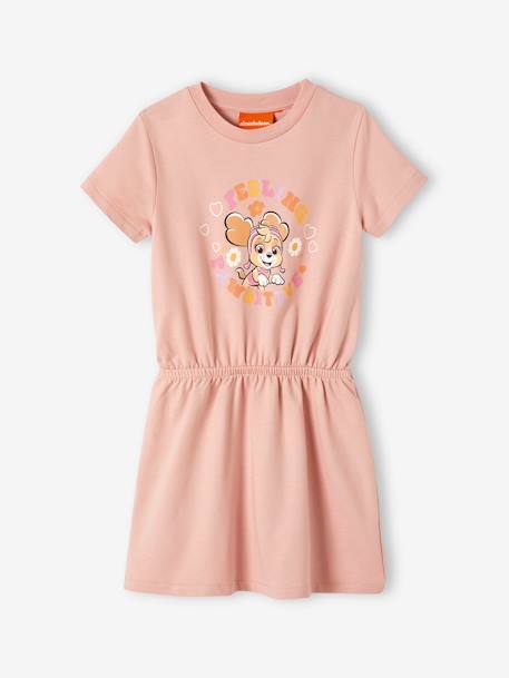 Robe fille Pat Patrouille en molleton rose poudré - vertbaudet enfant 