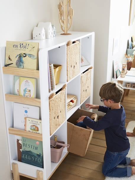 Bac de rangement en sherpa Ourson camel - vertbaudet enfant 