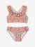 Maillot de bain 2 pièces imprimé fleuri rose pâle+vert imprimé - vertbaudet enfant 
