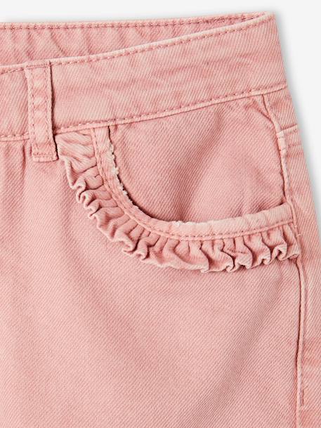 Pantalon droit MorphologiK fille tour de hanches medium blush+vert sauge - vertbaudet enfant 