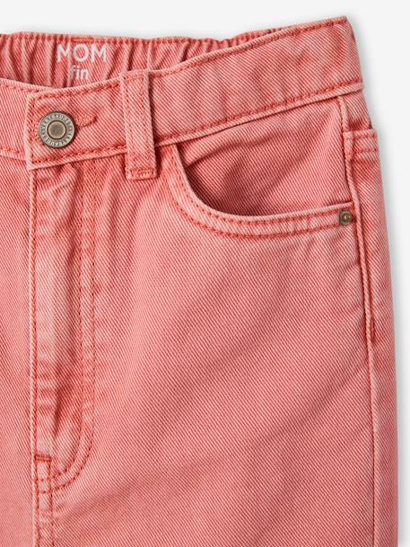 Pantalon Mom Morphologik fille tour de hanches Fin pêche - vertbaudet enfant 
