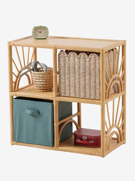 Meuble de rangement 4 cases rotin Soleil bois - vertbaudet enfant 