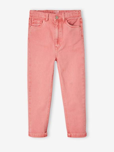Pantalon Mom Morphologik fille tour de hanches Fin pêche - vertbaudet enfant 