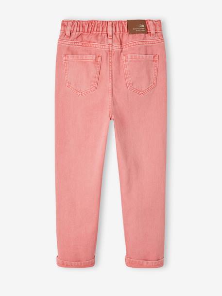 Pantalon Mom Morphologik fille tour de hanches Fin pêche - vertbaudet enfant 