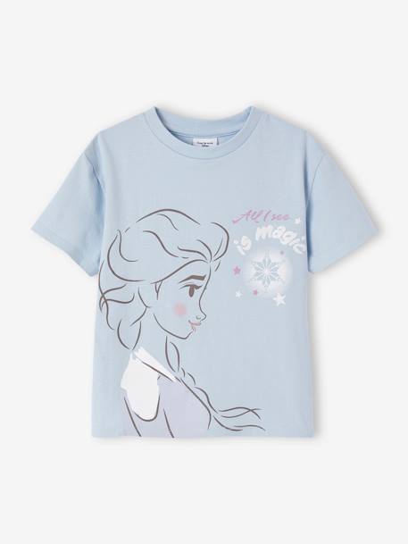 Meisjesshirt Disney® Frozen hemelsblauw - vertbaudet enfant 