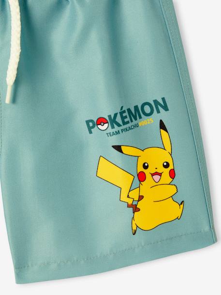 Short de bain microfibre garçon Pokemon vert sauge - vertbaudet enfant 