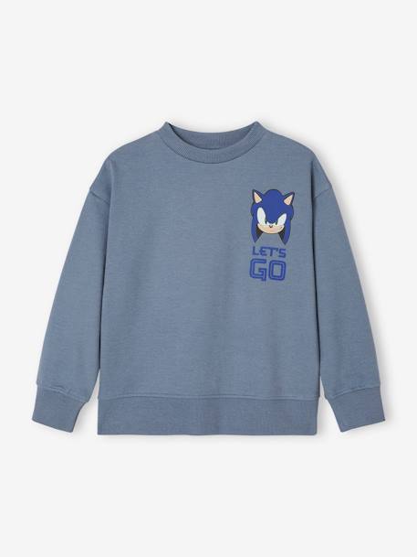 Sonic® the Hedgehog jongenssweater grijsblauw - vertbaudet enfant 