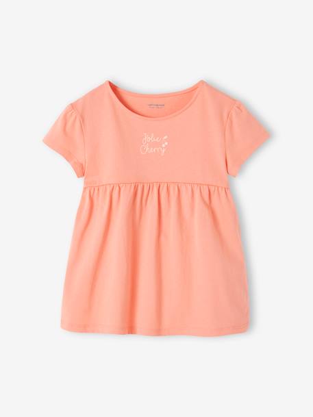 Pyjashort fille en gaze de coton rose - vertbaudet enfant 