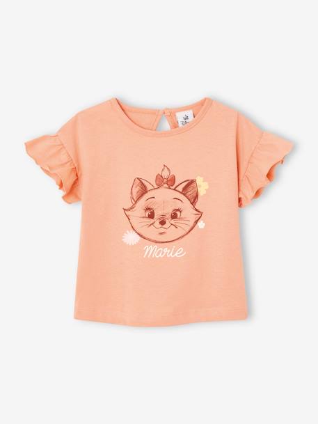 Babyset met T-shirt + legging Disney® Marie De Aristokatten abrikoos - vertbaudet enfant 