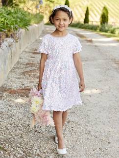 Feestelijke jurk met lovertjes  - vertbaudet enfant
