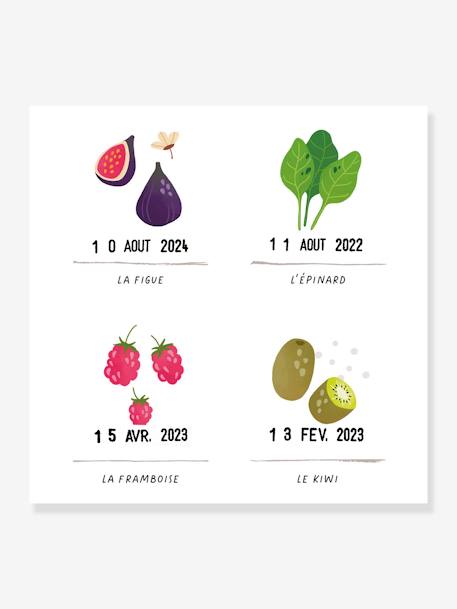 Affiche Mes premiers fruits et légumes LES PETITES DATES blanc - vertbaudet enfant 