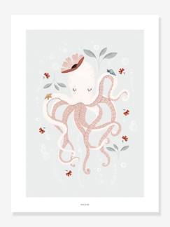 Linnengoed en decoratie-Poster Lady Octopus LILIPINSO