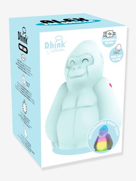 Veilleuse souple rechargeable Alex le Gorille - DHINK KONTIKI bleu - vertbaudet enfant 