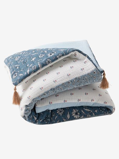 Tapis de sol / Fond de parc patchwork INDIA bleu imprimé - vertbaudet enfant 