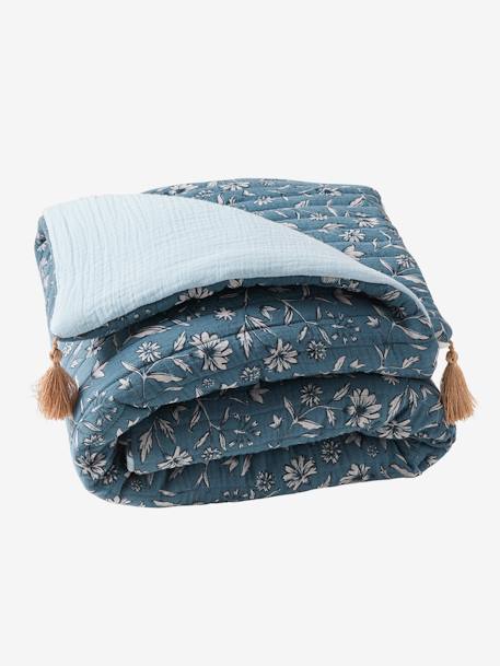 Tapis de sol / Fond de parc patchwork INDIA bleu imprimé - vertbaudet enfant 